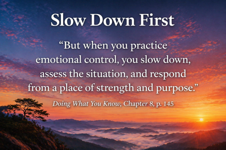 Slow Down First
