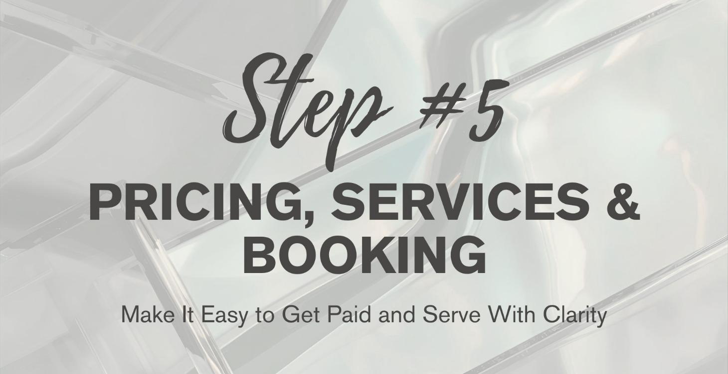 Pricing, Services & Booking