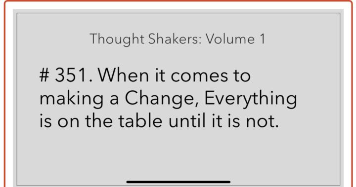 Thought Shaker for August 11, 2025