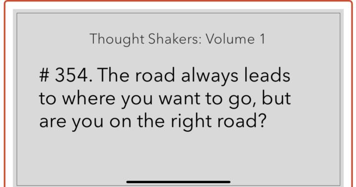 Thought Shaker for August 12, 2025