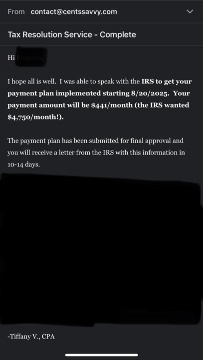 $4000/Month In Tax Savings! Another Client Tax Resolution Completed! 