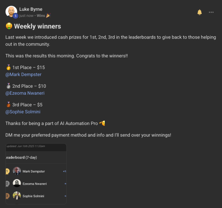 💸 Giving away $120 this month