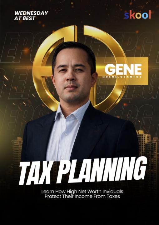 🚨 WE ARE LIVE IN 3 MINUTES: TAX PLANNING FOR ENTREPRENEURS & HIGH INCOME EARNERS 🚨