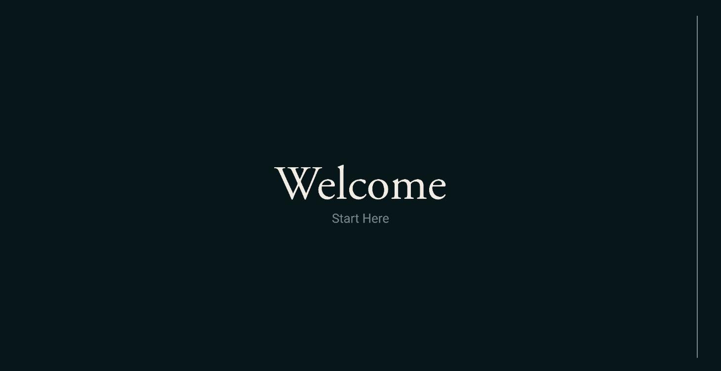Welcome