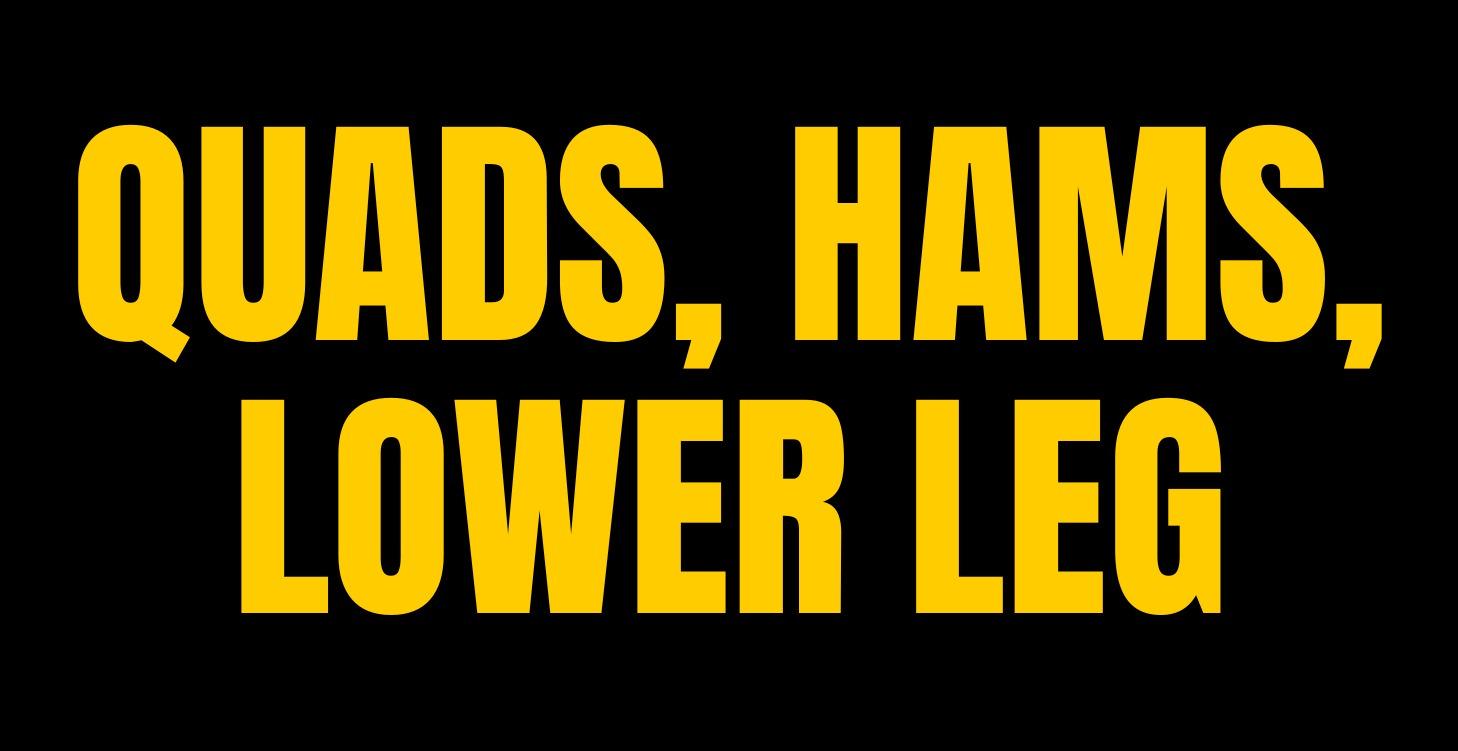 Tutorials: Quads, Hamstrings, Lower Leg