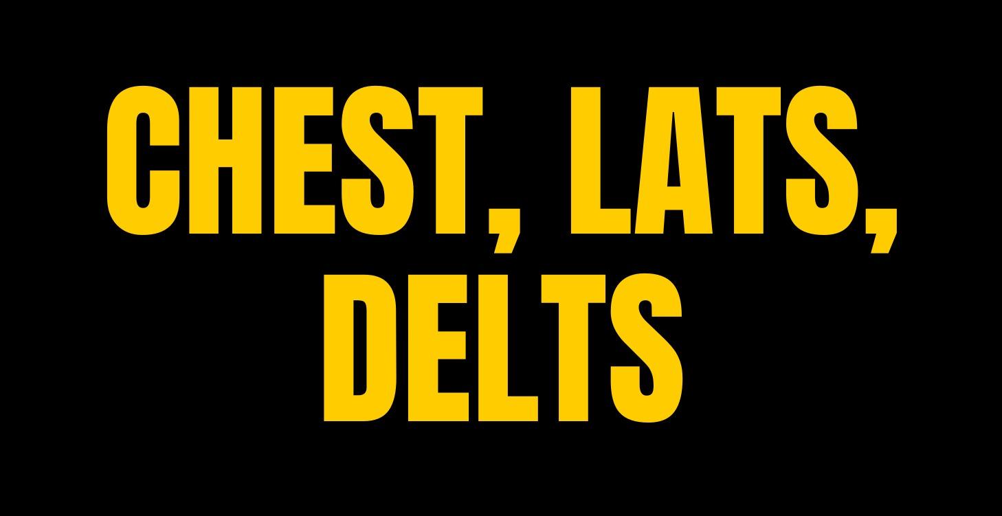 Tutorials: Chest, Lats, Delts