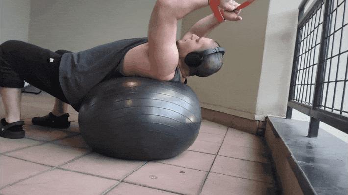 Stability Ball "Round/Arch" Combo (and side bend bonus)