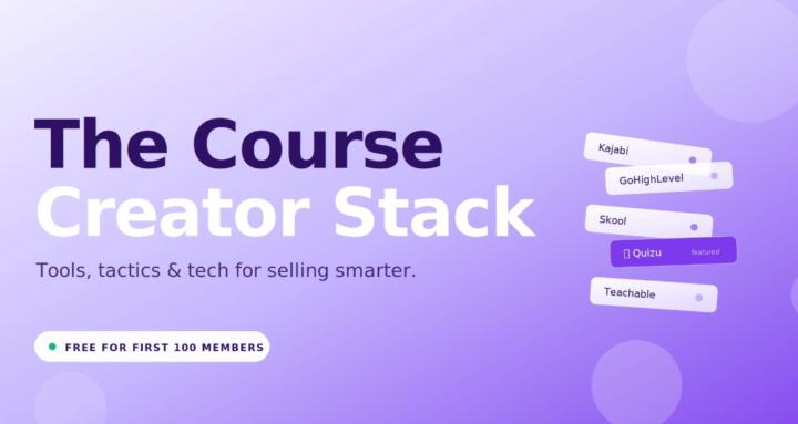 The Course Creator Stack