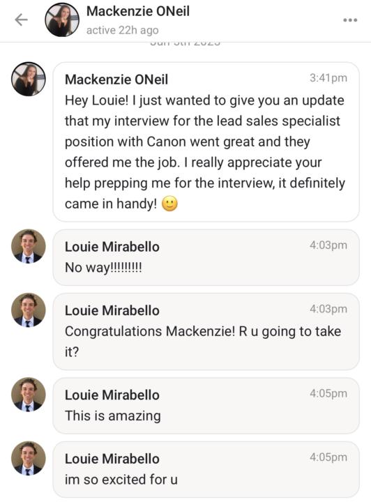 Congratulations Mackenzie! 