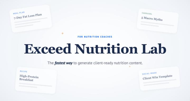 Exceed Nutrition Lab 