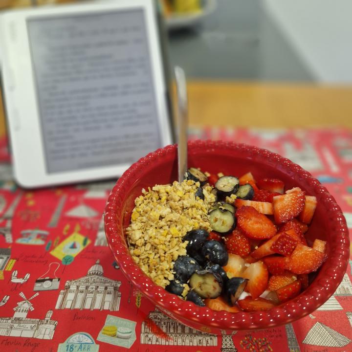 O melhor momento do dia: pequeno almoço!