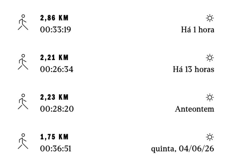 Caminhadas 