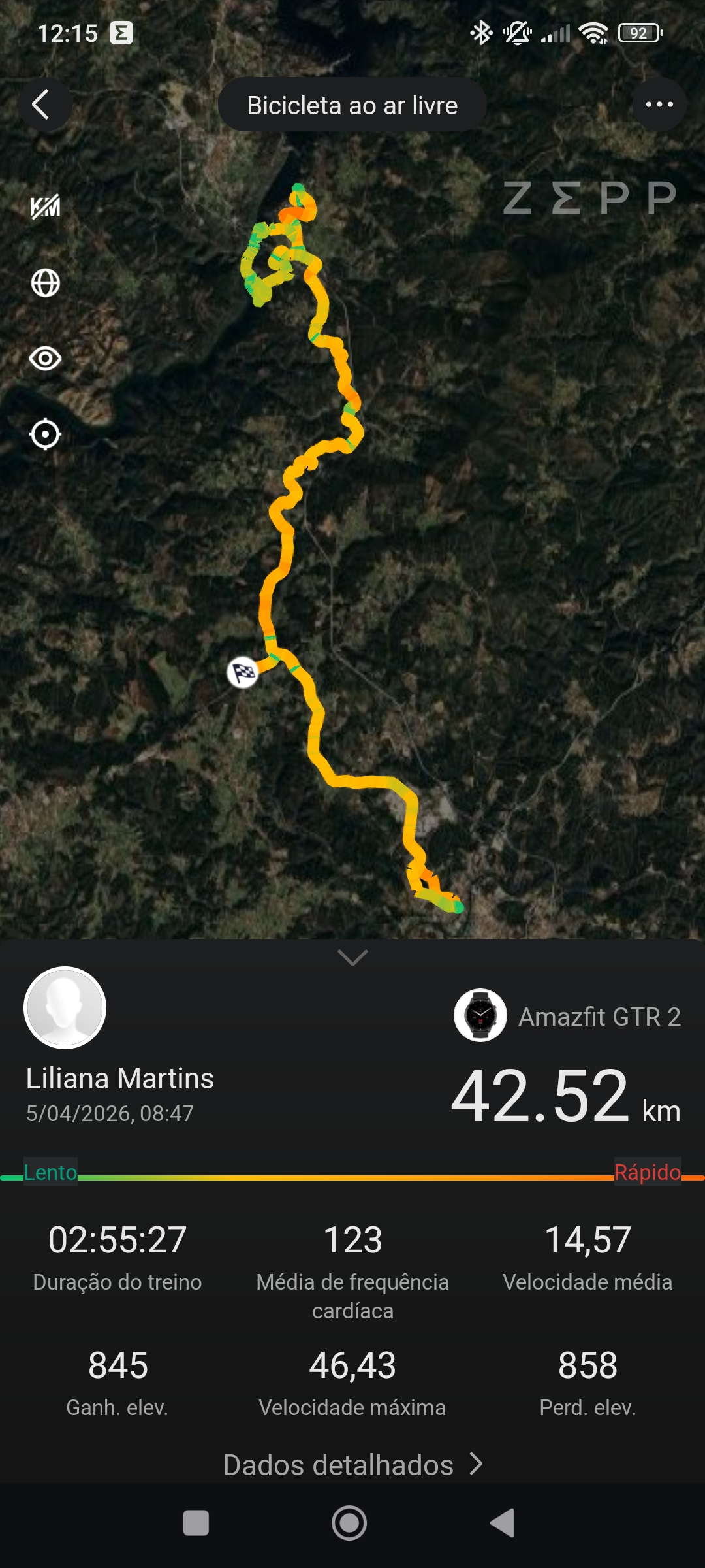 Uma manhã bem passada 💪🚵‍♀️