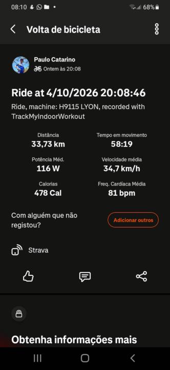 Treino bike indoor 