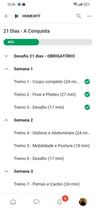 Feito ☺️💪