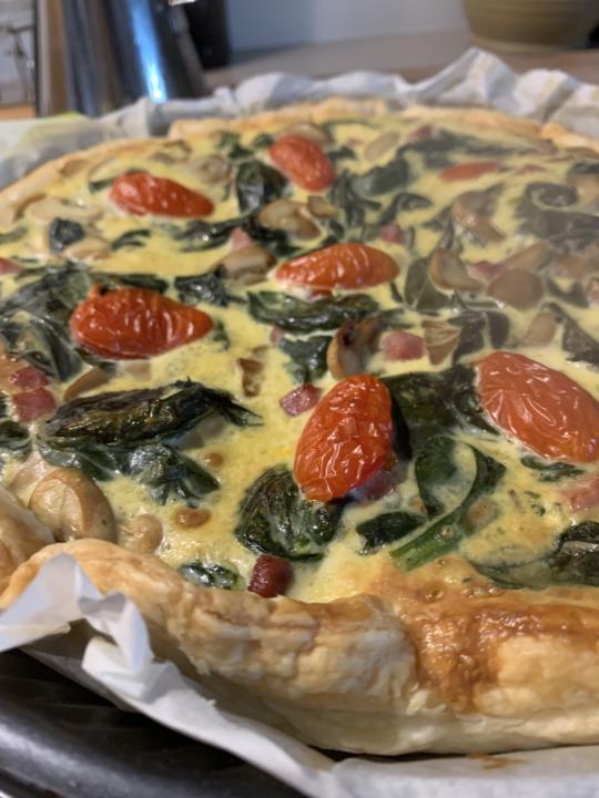 Quiche de espinafres