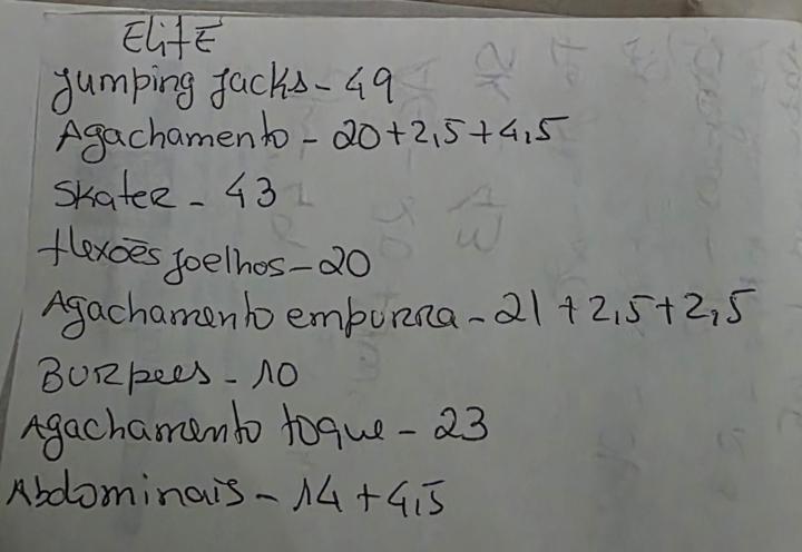 Treino 6 elite 