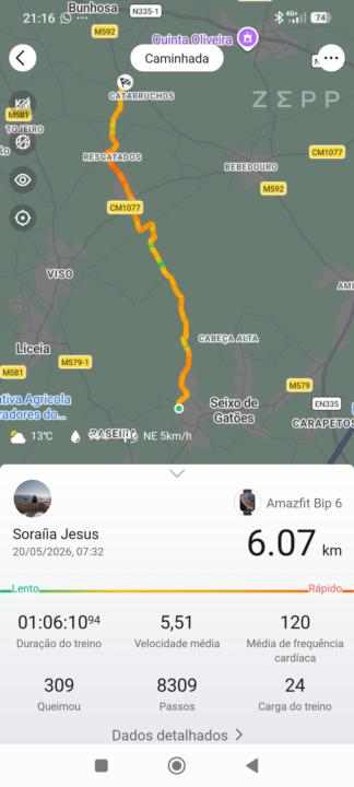 Mais uma caminhada para a coleção 