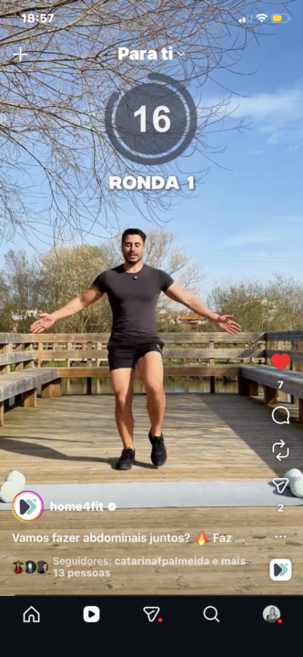 Desafio de Abdominais 