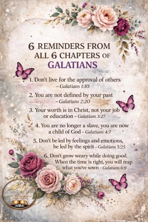 6 Reminders From All 6 Chapters of Galatians 🔥