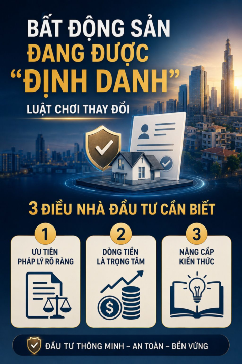 BẤT ĐỘNG SẢN ĐANG ĐƯỢC “ĐỊNH DANH”  LUẬT CHƠI ĐANG THAY ĐỔI – 3 ĐIỀU NHÀ ĐẦU TƯ PHẢI BIẾT!