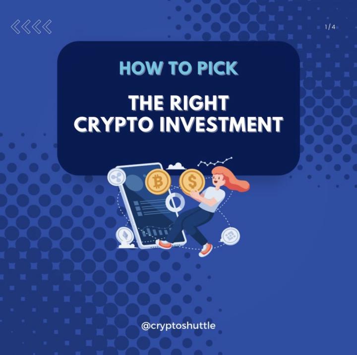 What Crypto do I pick and why? 