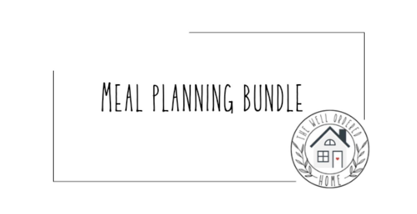 Meal planning digital bundle
