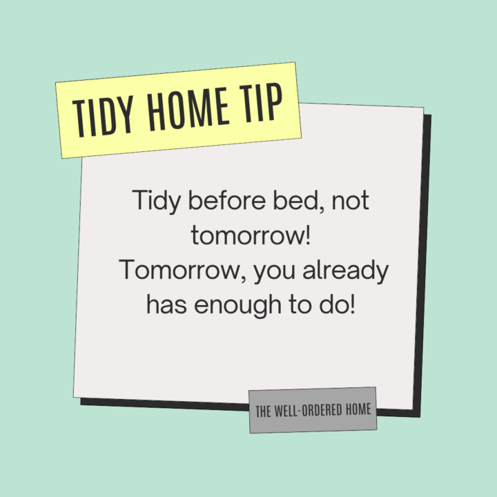 Tidy home tip #19