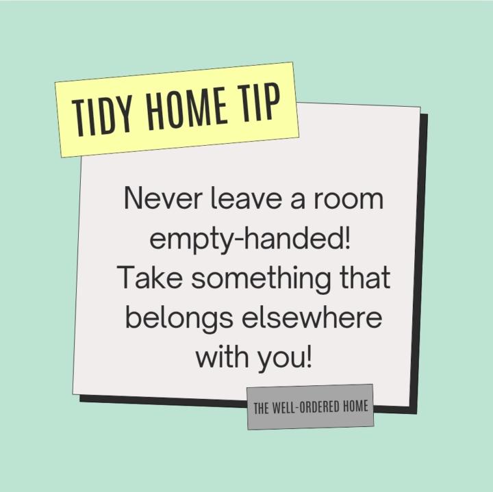 Tidy home tip #14