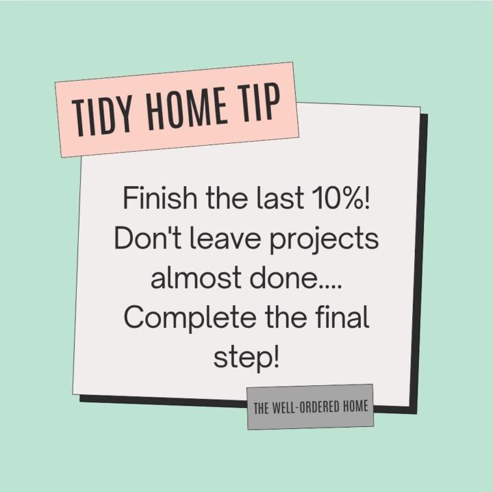 Tidy home tip #11