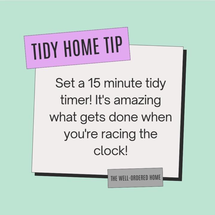 Tidy home tip #2