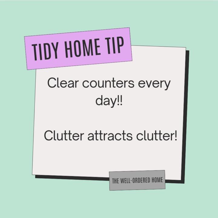 Tidy tip #7