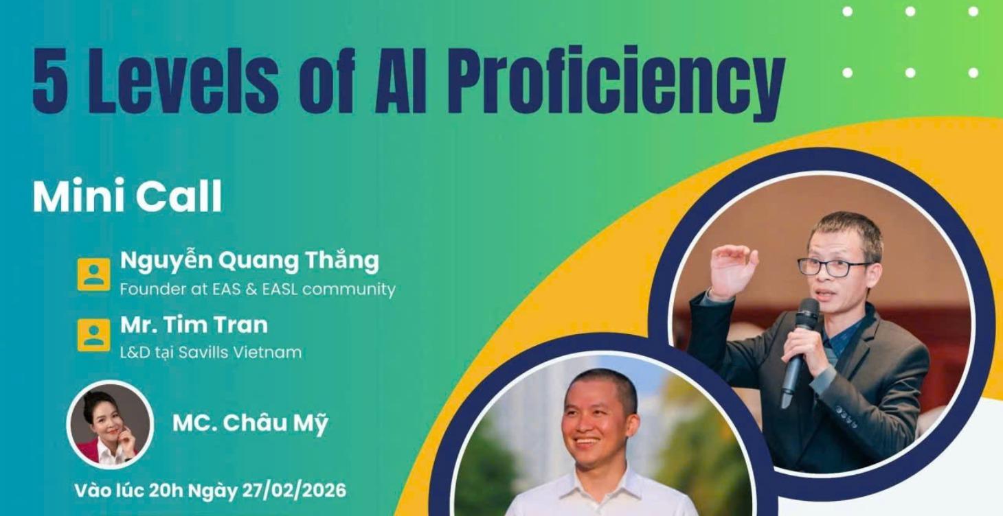 Tự học Ai từ cấp độ 1 đến 5