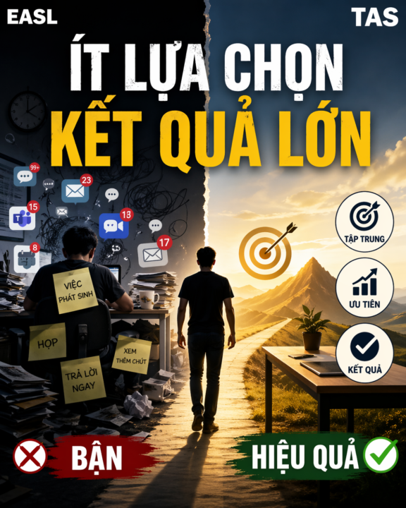 [NGẪM] Bạn không thiếu kỷ luật. Bạn đang bị giết bởi quá nhiều lựa chọn.🔥
