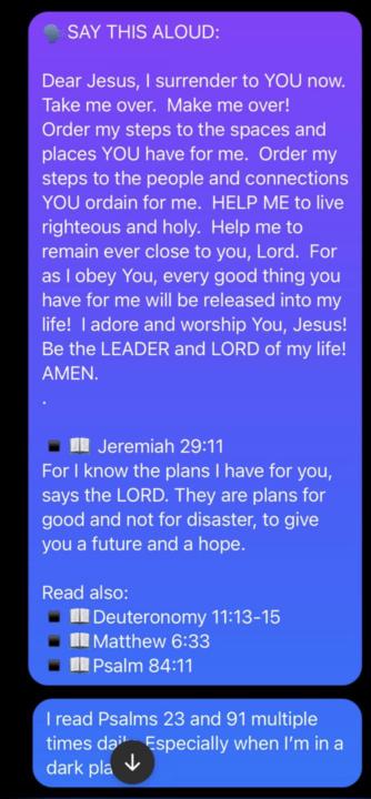 Say it daily if need be!