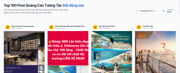 TOP ADS – Bộ sưu tập quảng cáo BĐS hiệu quả nhất tuần dành cho Marketer