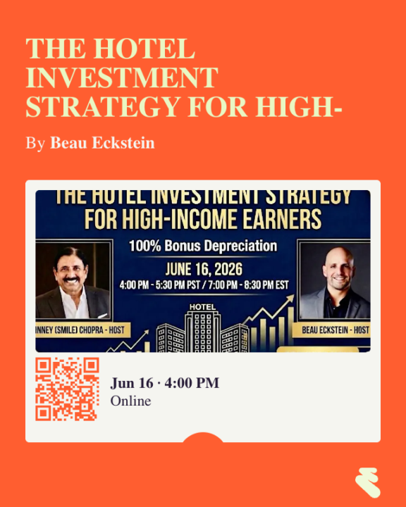 The Hotel Investment Strategy for High-Income Earners