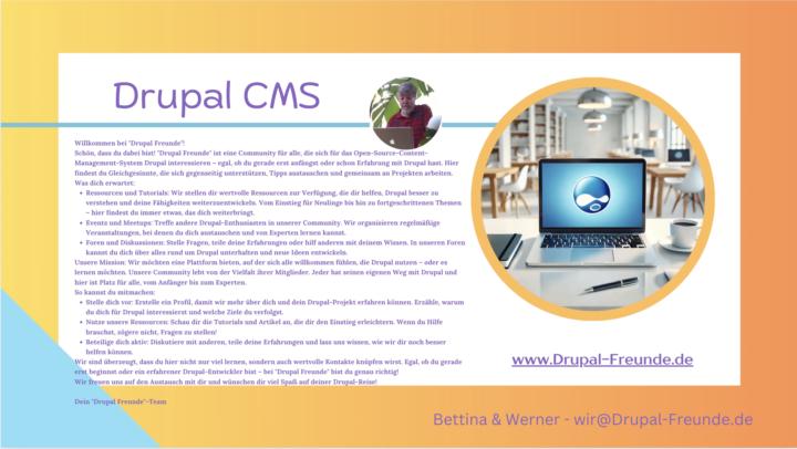 Willkommen  bei den Drupal CMS Freunden