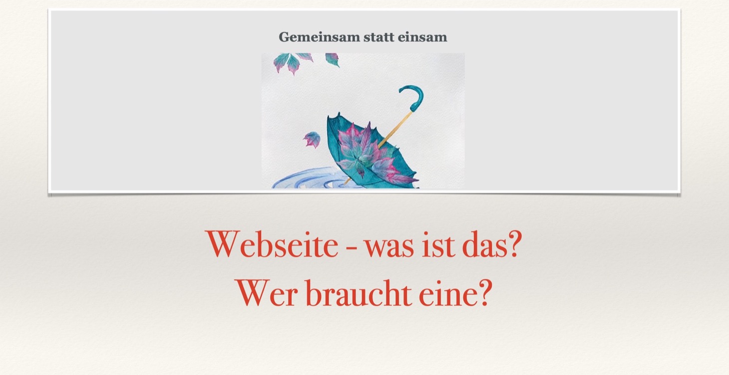 Webseite - was ist das?