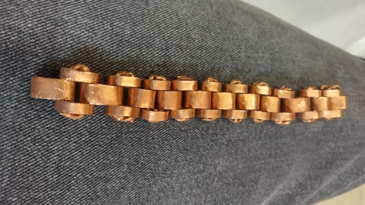 Copper link bracelet 