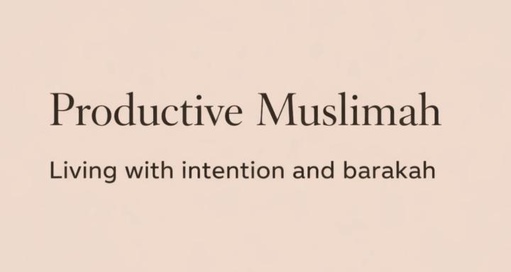 Productive Muslimah