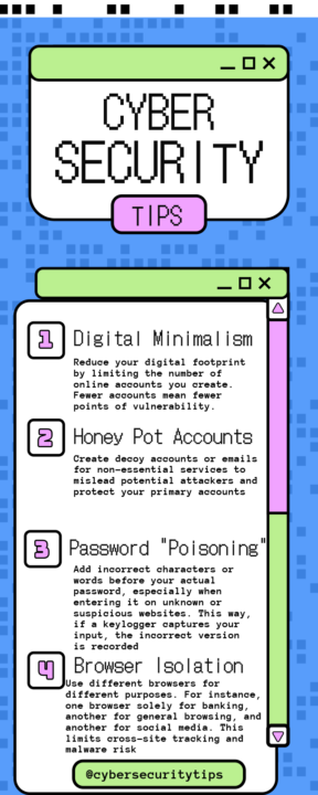4 unconventional Cyber Security Tips 