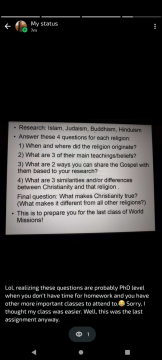 Fun Apologetics Research Assignment 