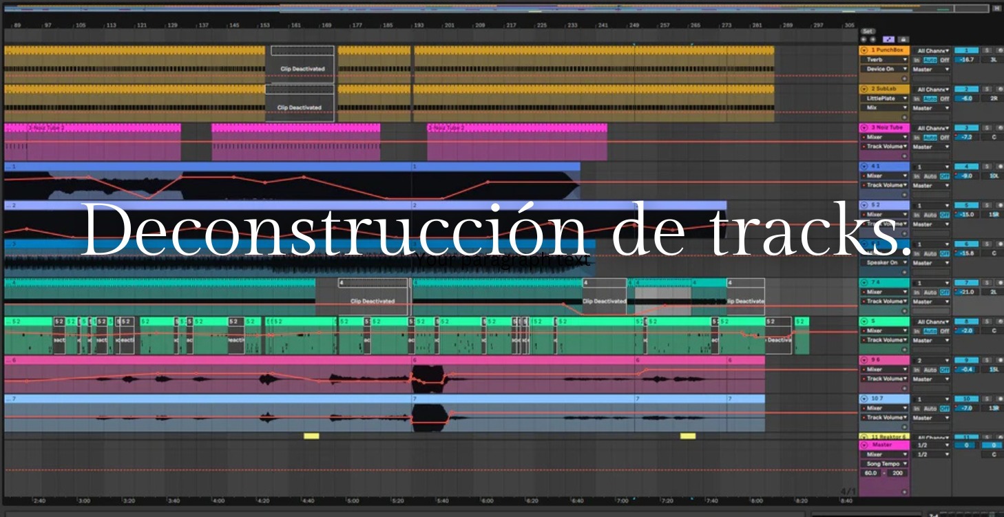 Deconstrucción de tracks.