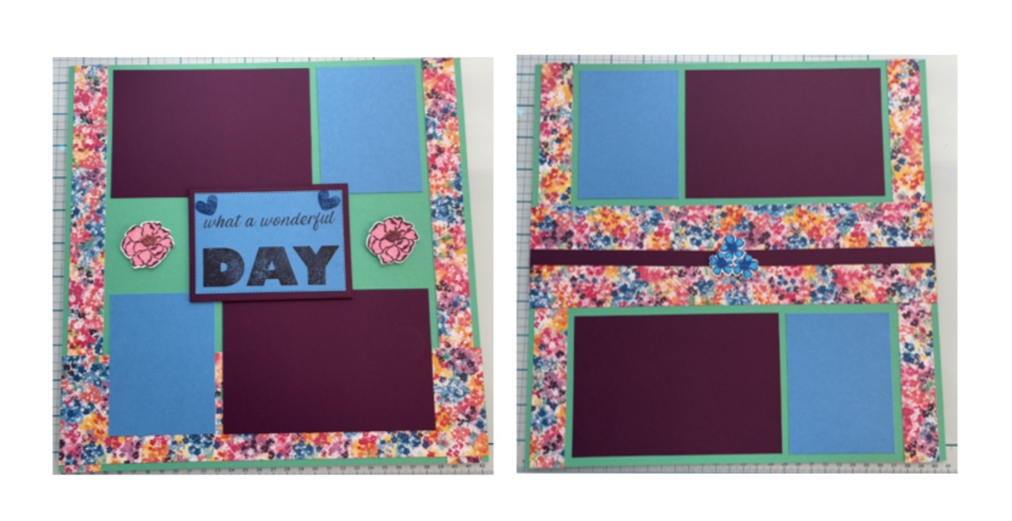 What a Wonderful Day! 2-page Layout, 12" x 12"