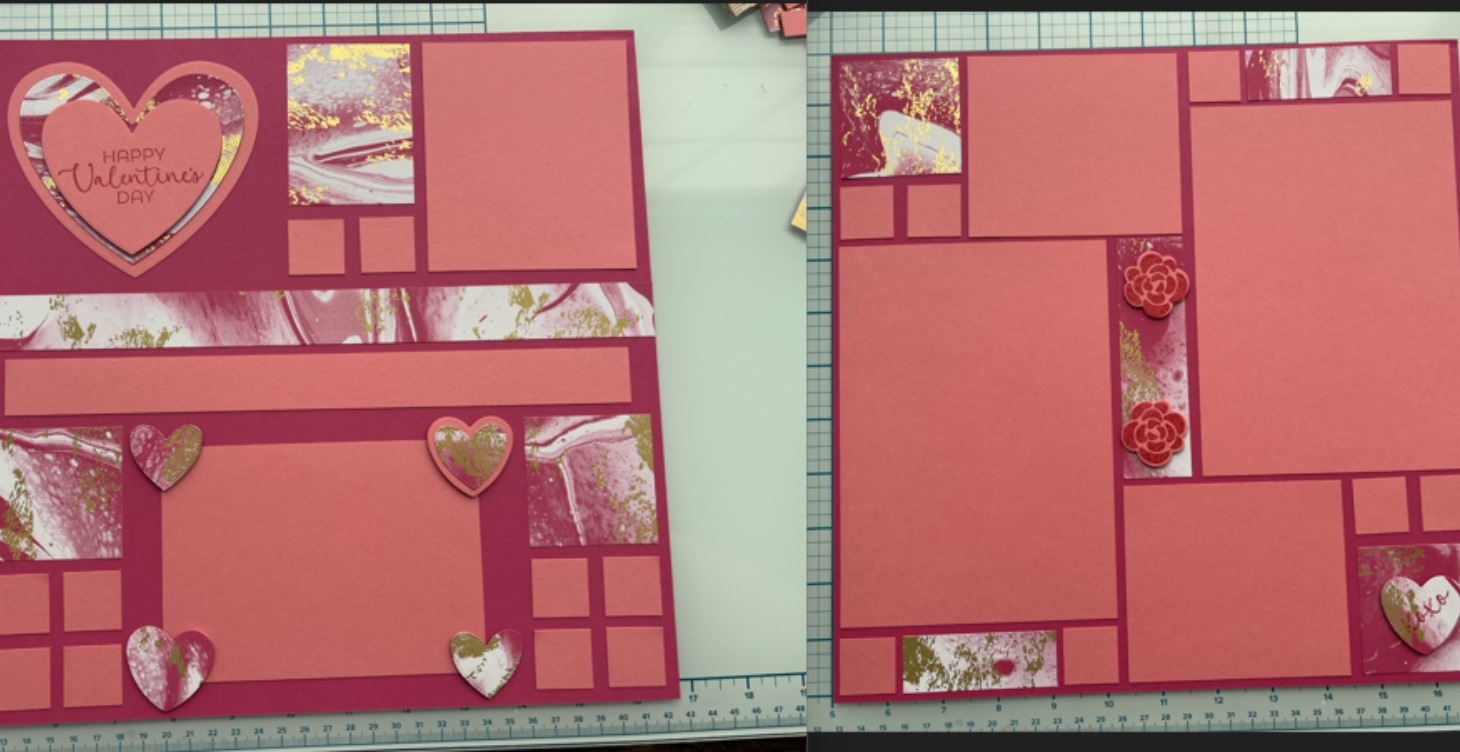 Happy Valentine's Day! 2-page Layout, 12" x 12"