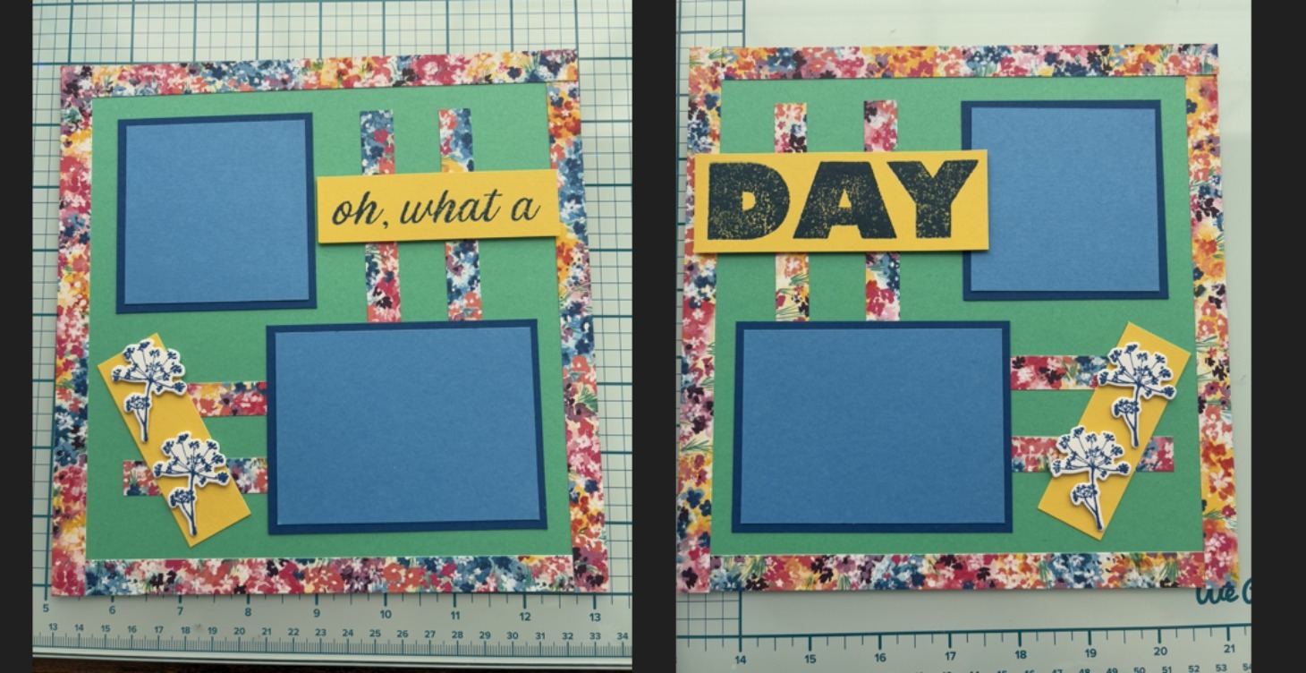 Oh, What a DAY! 2-page Scrapbook Layout, 8" x 8"