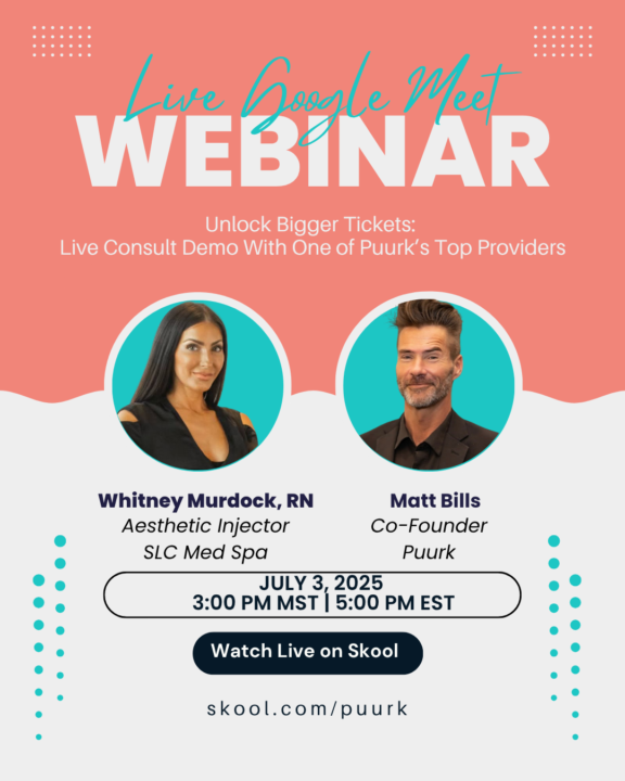 Unlock Bigger Tickets:  Live Consult Demo With One of Puurk’s Top Providers
