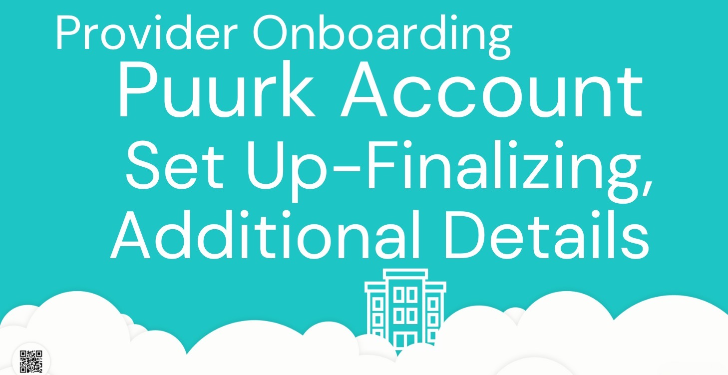 Account Set Up - Finalizing and Details