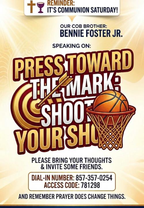 “Press Toward the Mark… Shoot Your Shot!